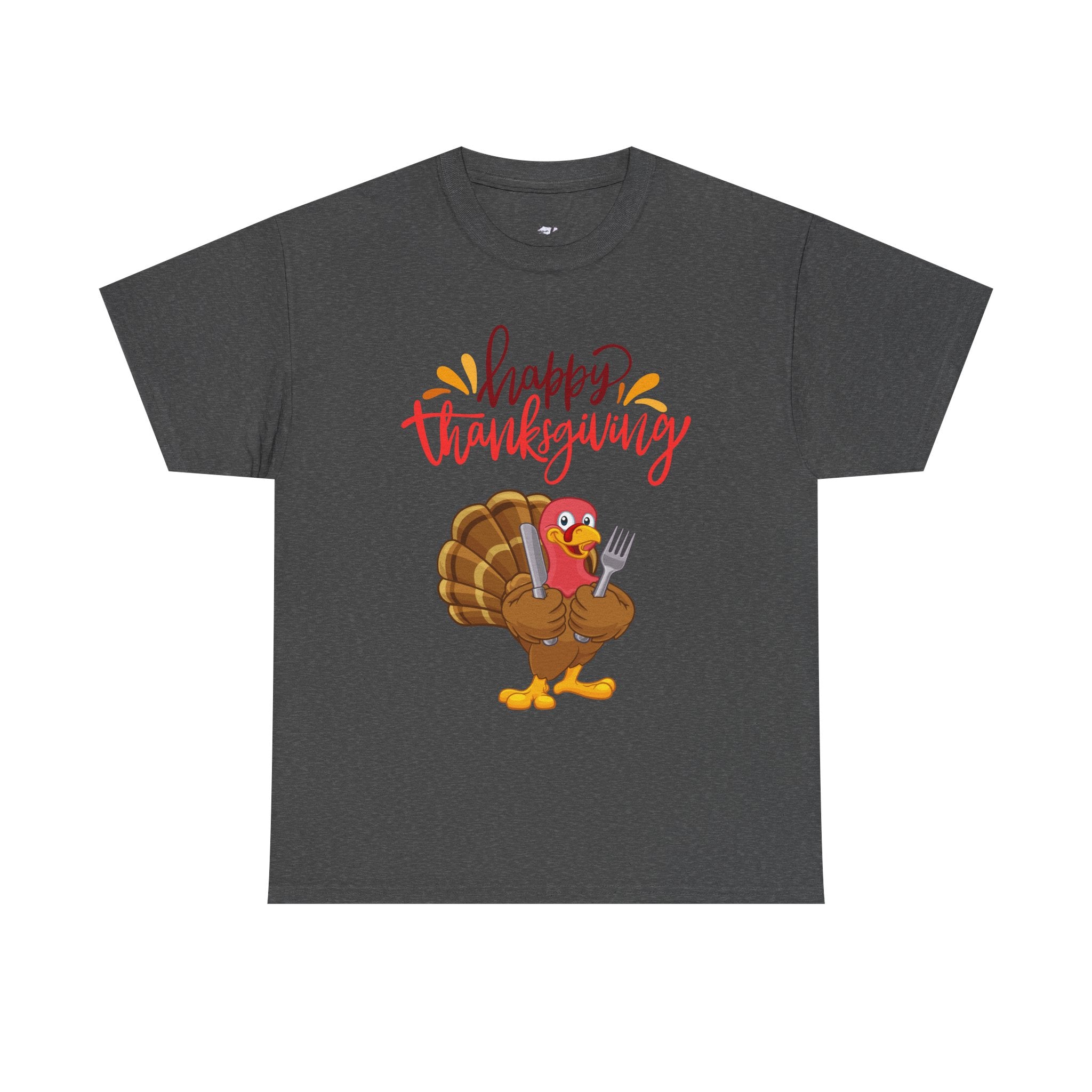 Thanksgiving Turkey Tee, Unisex Heavy Cotton Shirt, Funny Holiday T-Shirt, Family Gathering Apparel, Thanksgiving Outfit, Feast Day Clothing