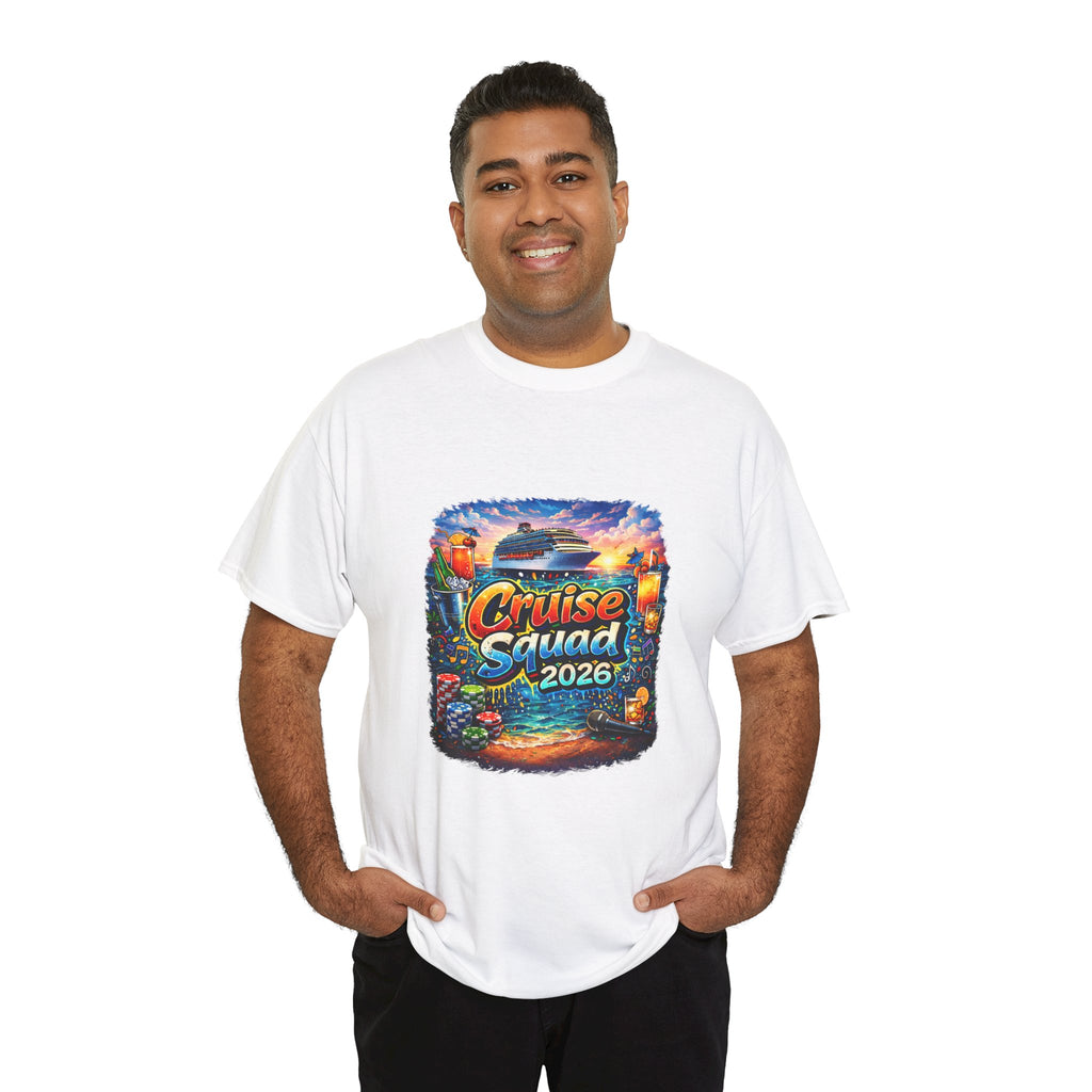 Cruise Squad 2026 Tropical Cruise Tee | Vacation Ship Graphic Shirt