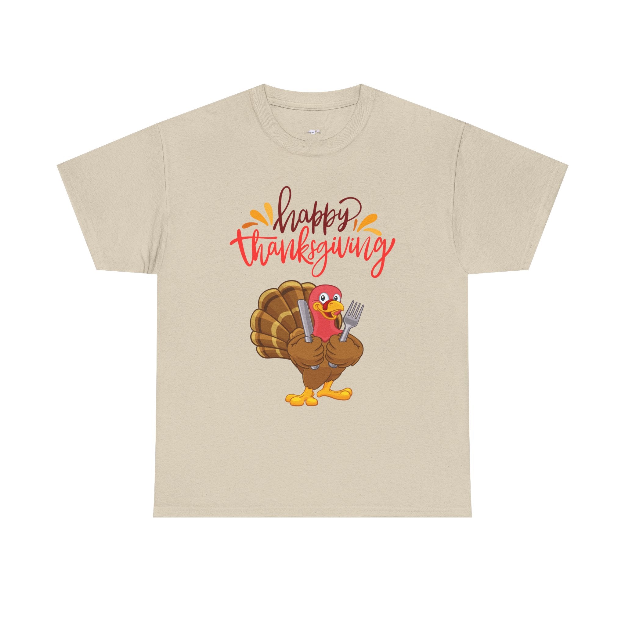 Thanksgiving Turkey Tee, Unisex Heavy Cotton Shirt, Funny Holiday T-Shirt, Family Gathering Apparel, Thanksgiving Outfit, Feast Day Clothing