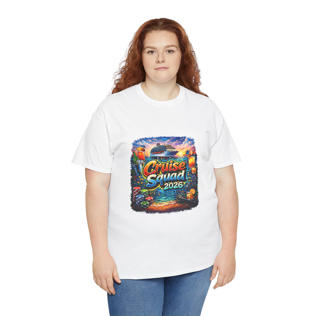 Cruise Squad 2026 Tropical Cruise Tee | Vacation Ship Graphic Shirt