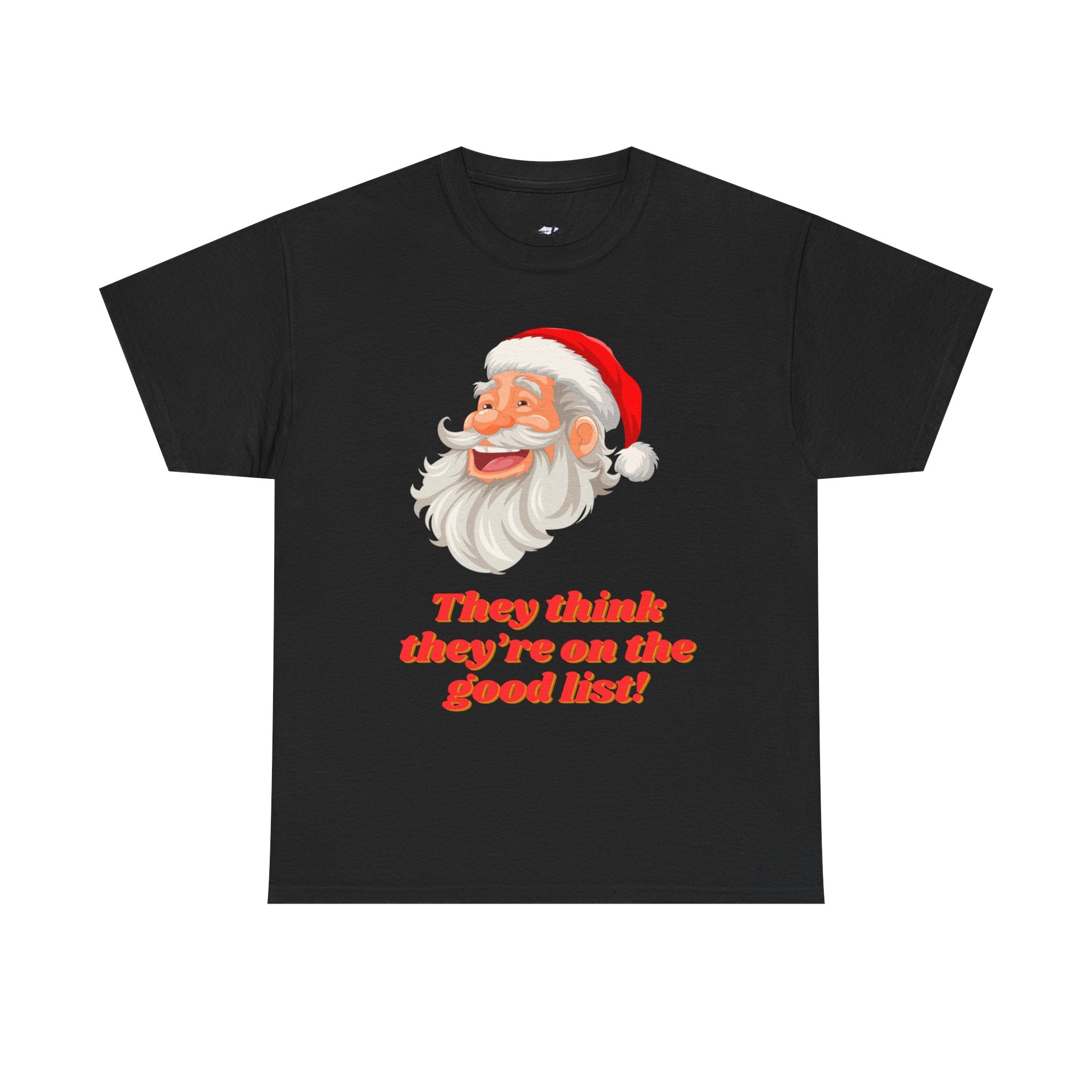 Santa's Good List Tee, Holiday T-Shirt, Fun Christmas Apparel, Unisex Graphic Tee, Funny Santa Shirt, Christmas Gift Idea