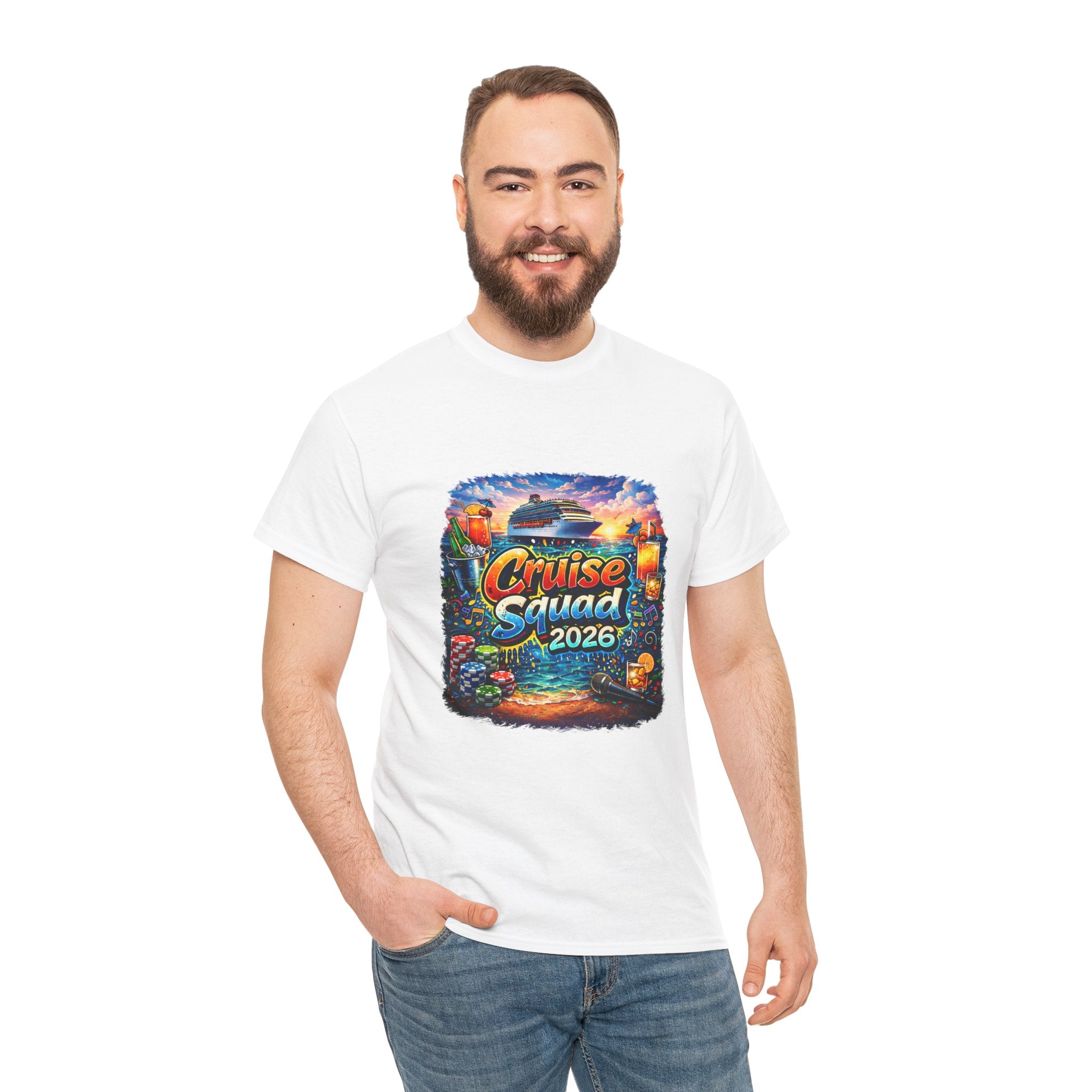 Cruise Squad 2026 Tropical Cruise Tee | Vacation Ship Graphic Shirt