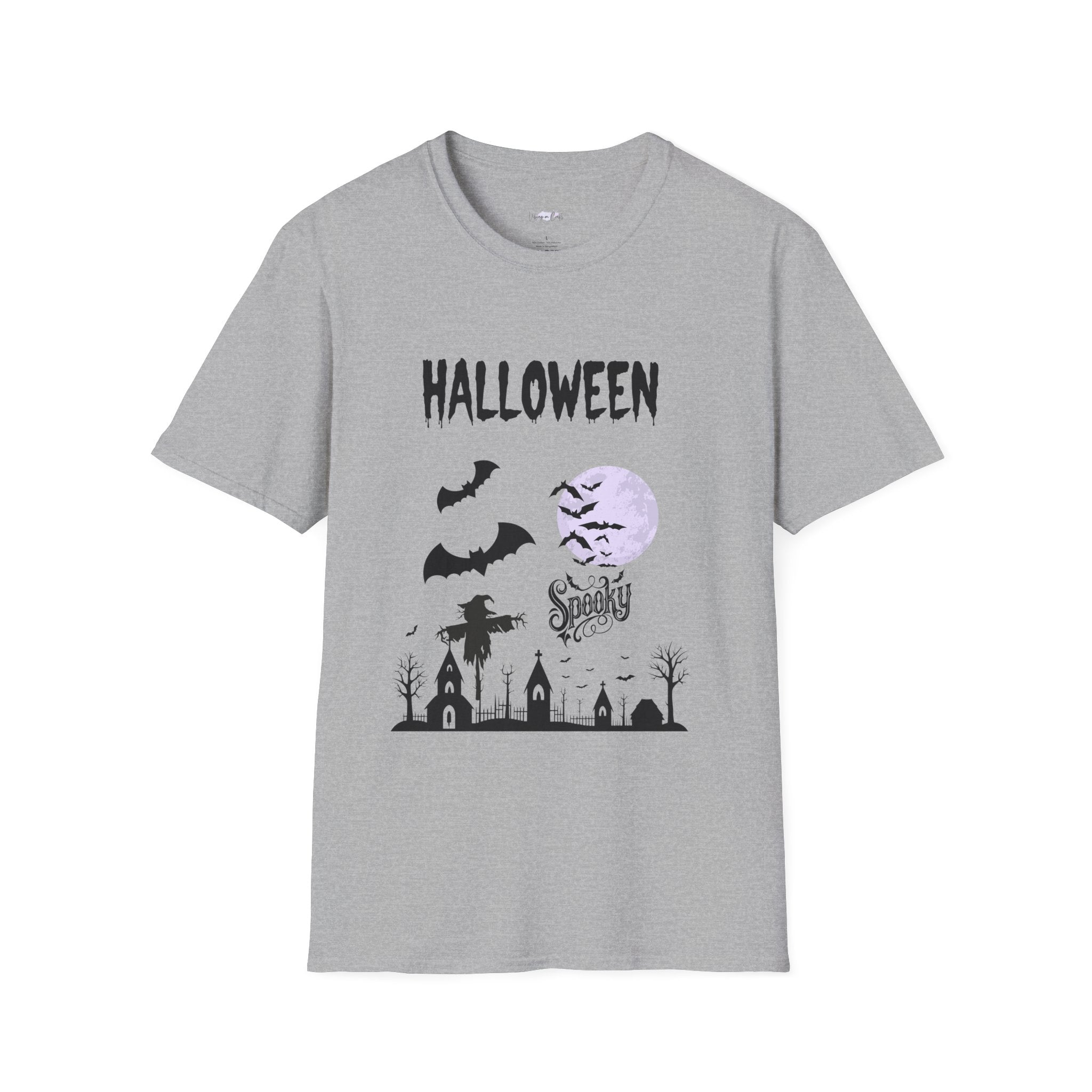 Spooky Halloween Unisex T-Shirt, Scary Ghosts Tee, Creepy Jack-o'-lantern Shirt, Horror Costume Top, Trick or Treat Apparel