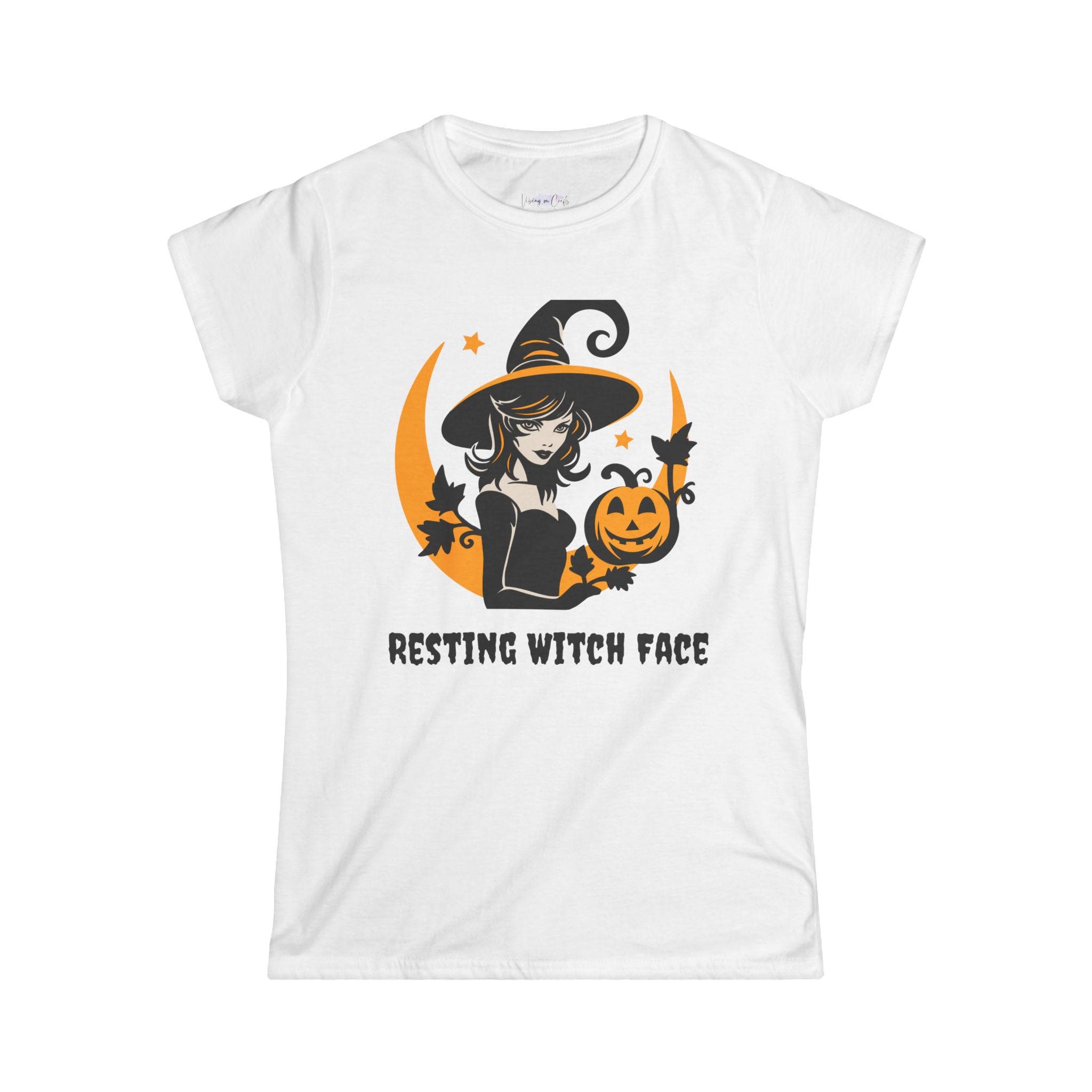 Funny Halloween Women's Tee, Cute Witch Graphic Shirt, Halloween Costume Top, Pumpkin Tee, Spooky Season Fashion, Trick or Treat Shirt