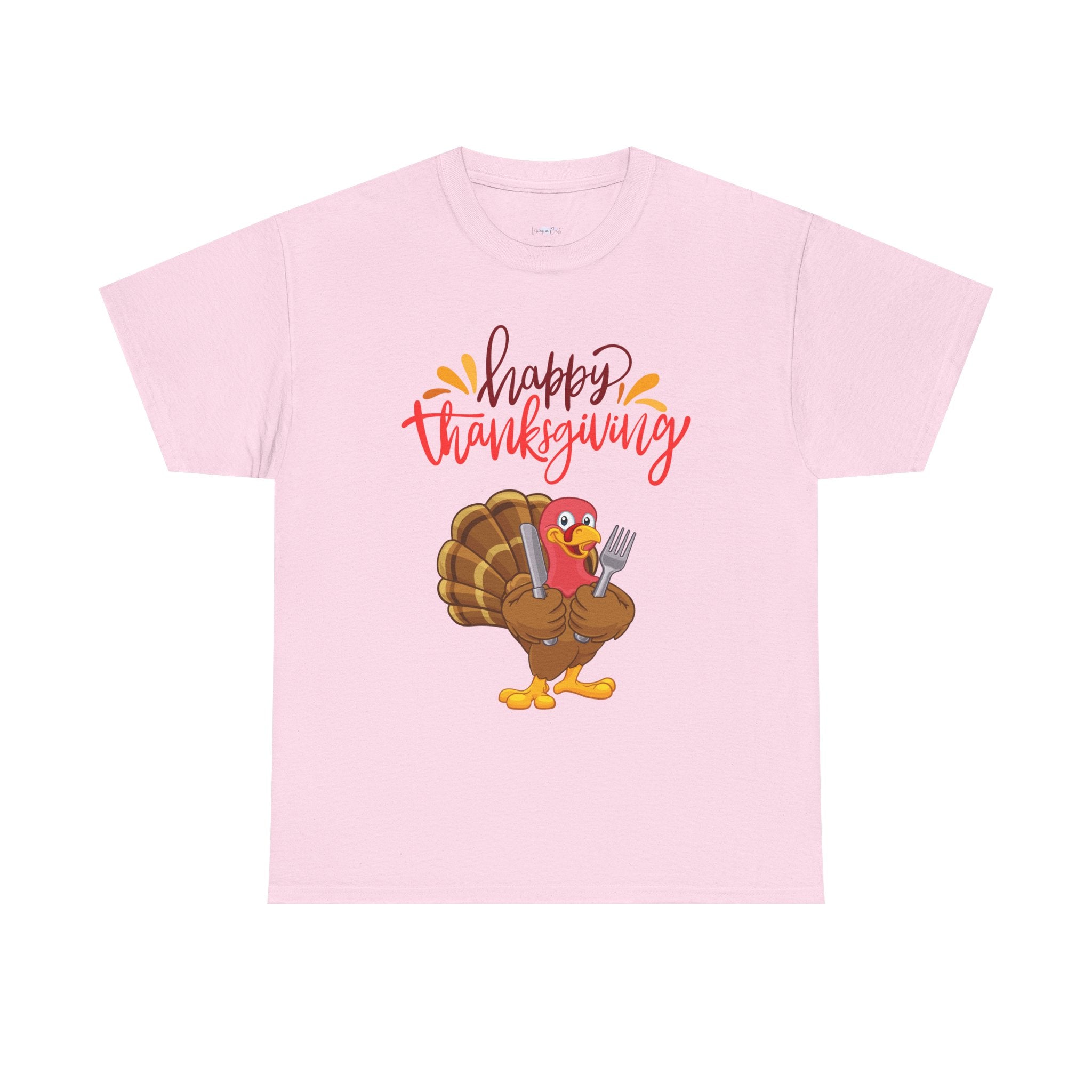 Thanksgiving Turkey Tee, Unisex Heavy Cotton Shirt, Funny Holiday T-Shirt, Family Gathering Apparel, Thanksgiving Outfit, Feast Day Clothing