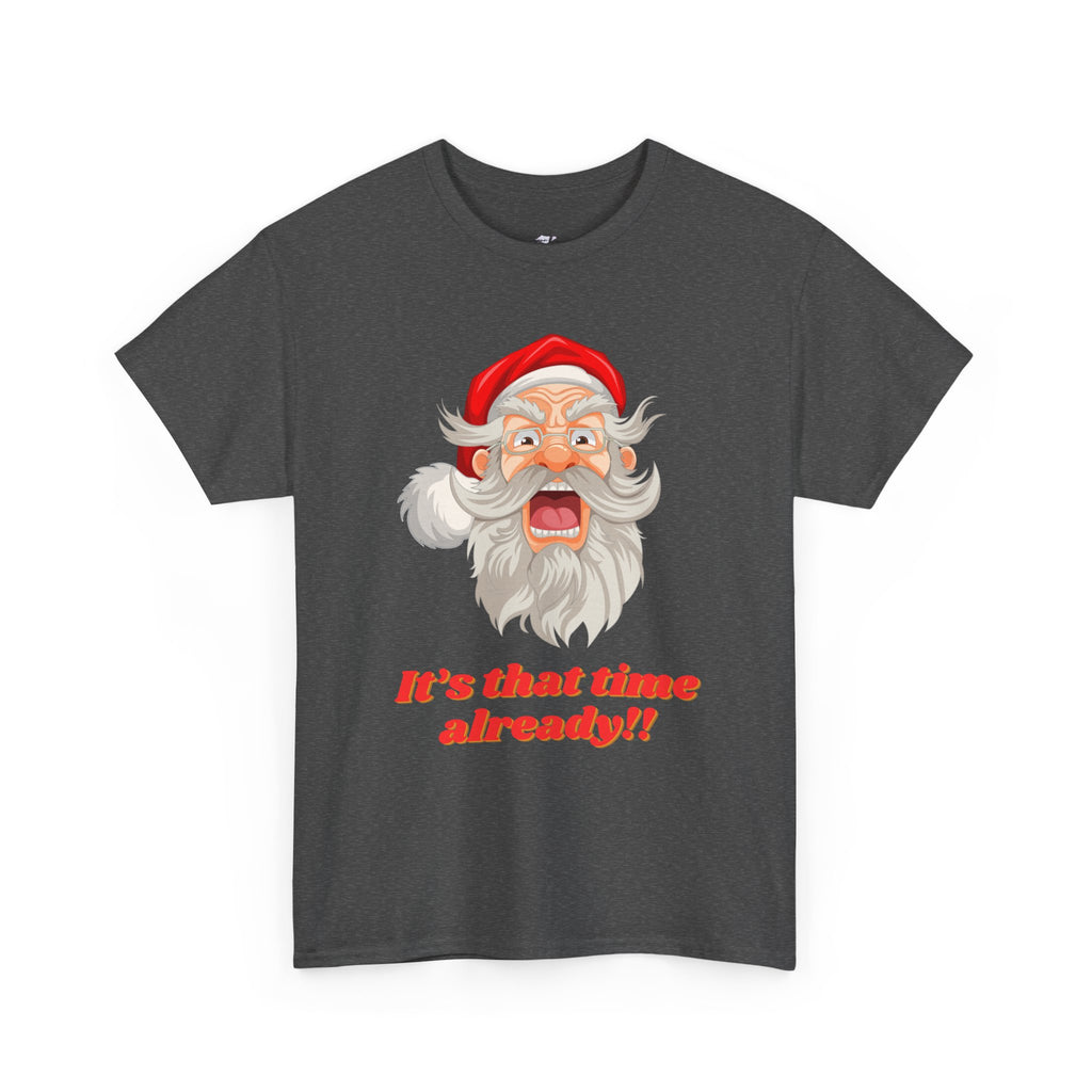 Christmas Cheer Unisex Heavy Cotton Tee, Holiday Tee, Santa Shirt, Funny Christmas Gift, Seasonal Apparel, Festive Outfit