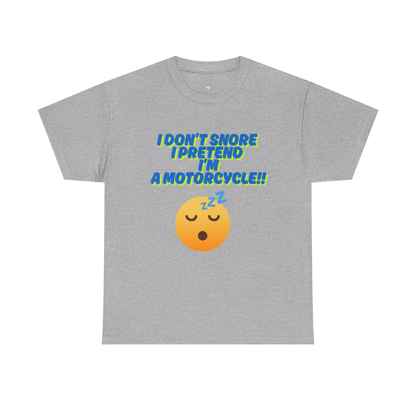 Unisex Heavy Cotton Tee with 'I Don't Snore, I Pretend I'm a Motorcycle' Design | Fun Gift for Motorcyclists, Casual Wear, Birthday, [...]