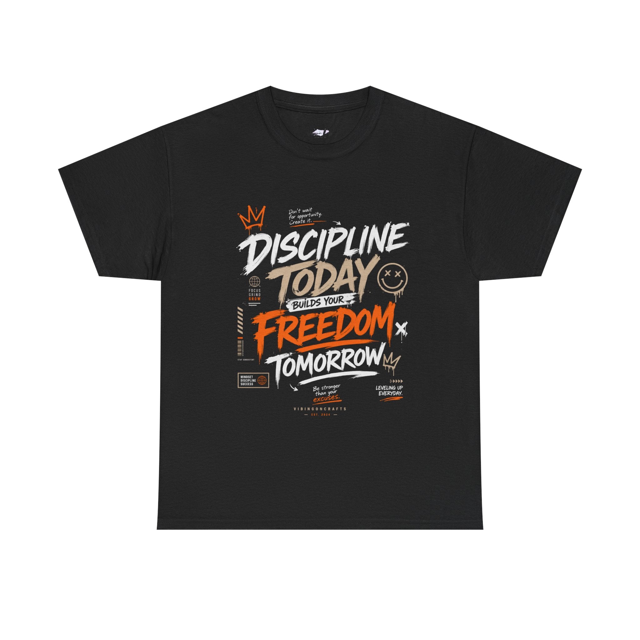 Be Stronger Than Your Excuses Shirt, Discipline Motivation Tee, Streetwear Graphic Hustle T-Shirt