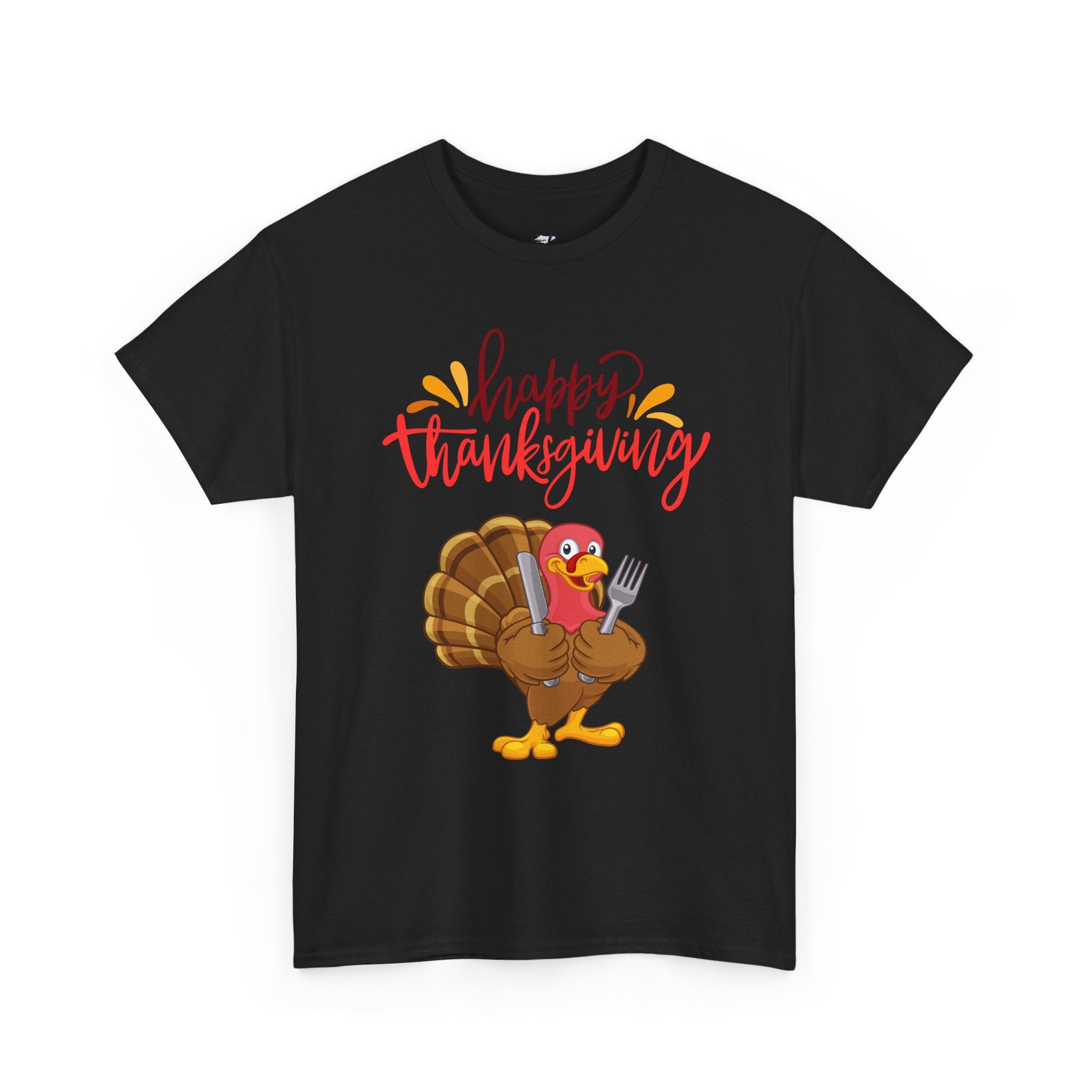 Thanksgiving Turkey Tee, Unisex Heavy Cotton Shirt, Funny Holiday T-Shirt, Family Gathering Apparel, Thanksgiving Outfit, Feast Day Clothing