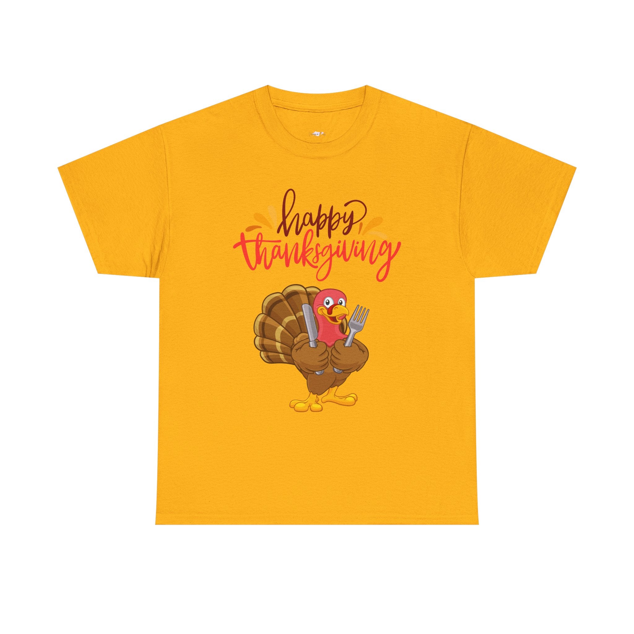 Thanksgiving Turkey Tee, Unisex Heavy Cotton Shirt, Funny Holiday T-Shirt, Family Gathering Apparel, Thanksgiving Outfit, Feast Day Clothing